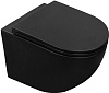 Инсталляция Loranto Prestige 4551, унитаз Grado AZ-0046N-MB, безободковый, черный, сиденье микролифт, без кнопки купить в СОМ