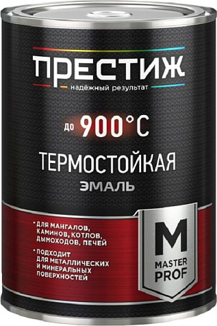 Эмаль термостойкая Престиж, черная, 0.4 кг купить в СОМ