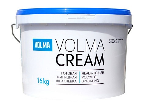 Шпатлевка ВОЛМА-Cream готовая финишная, 16 кг купить в СОМ