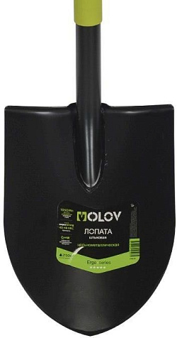 Лопата штыковая OLOV Эрго, рельсовая сталь, цельнометаллическая, V-ручка купить в СОМ