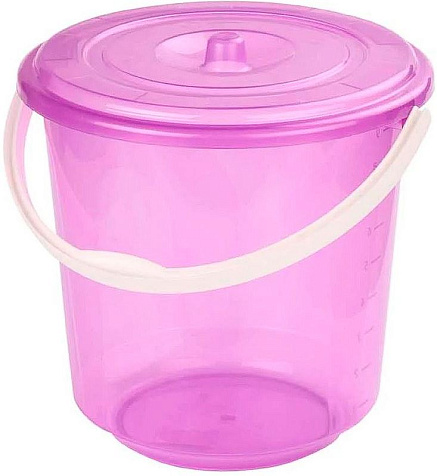 Ведро 10,0 л с крышкой М1213 купить в СОМ