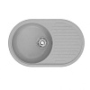 Мойка каменная Mixline ML-GM16, 730 х460 х180 мм, врезная, графит купить в СОМ