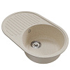Мойка каменная Mixline ML-GM16, 730 х460 х180 мм, врезная, бежевый купить в СОМ