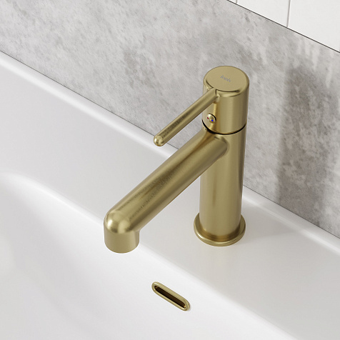 Смеситель для раковины Iddis Aiger AIGMG00i01, золотой матовый купить в СОМ