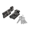 Механизм цилиндровый FUARO (200 ZM/70) 2000ZM Knob 70 (30+10+30) BL-24 черный 5Key с вертушкой купить в СОМ