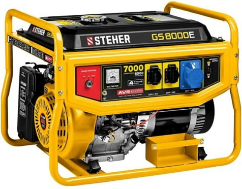 Генератор бензиновый STEHER GS-8000E, 7000Вт купить в СОМ