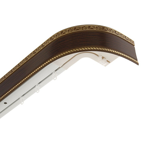 Карниз Тропики Шампань 240см 3-рядный 85мм купить в СОМ
