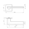 Ручка раздельная AJAX K.JS51.UNITY (UNITY JS) SN-3 матовый никель купить в СОМ