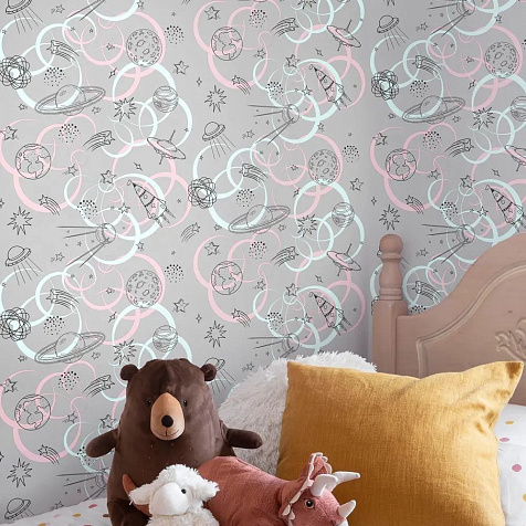 Обои виниловые на флизелиновой основе 802704Е Elysium Галактика, 1.06 х 10 м . купить в СОМ