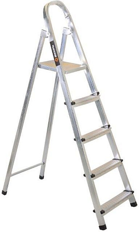 Стремянка Вихрь, 5 ступеней, стальная купить в СОМ