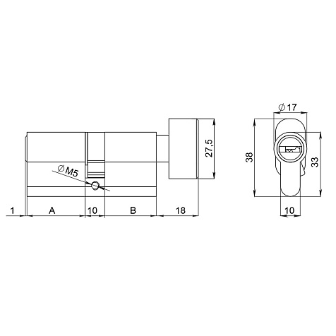 Механизм цилиндровый FUARO (200 ZM/70) 2000ZM Knob 70 (30+10+30) BL-24 черный 5Key с вертушкой купить в СОМ
